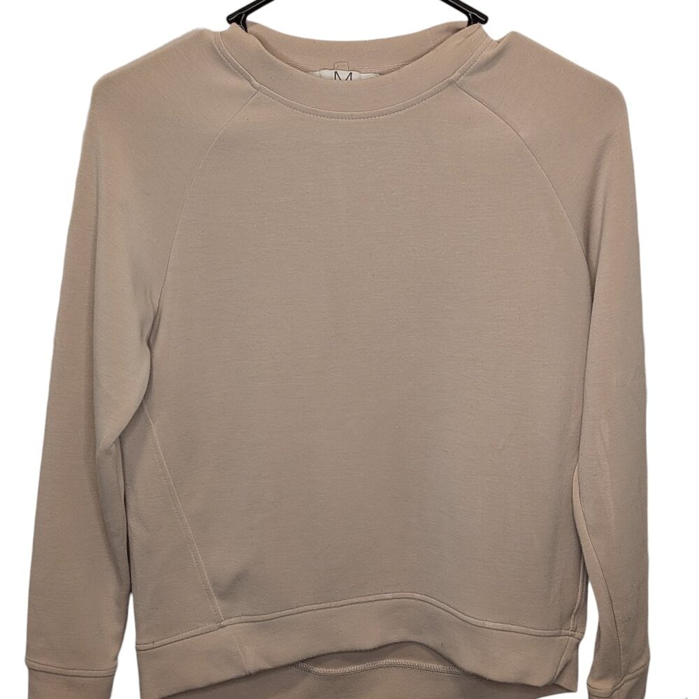 Magaschoni Women's Light Sweater Pullover Crew Neck Beige/Taupe Size XS